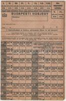 ~1945. "Budapesti húsjegy" (2x), hátoldalon kézzel írott levél a magyar helyesírás helyzet...