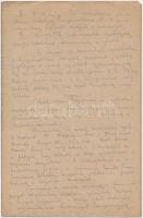 ~1945. "Budapesti húsjegy" (2x), hátoldalon kézzel írott levél a magyar helyesírás helyzet...