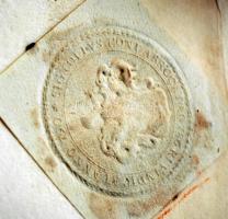 1752 gróf Eszterházy Ferenc (1715-1785) tárnokmester aláírásával ellátott levél Tokajba Szatmár várm...