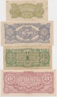 Burma / Japán megszállás 1942. 1/2R + 1R + 5R +10R + Fülöp-szigetek / Japán megszállás 1942. 10P + 1...