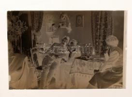 cca 1917 Katonai felvételek negatívja, 8 db üveglemez negatív, tasakjukon feliratozva, datálva, 10x1...