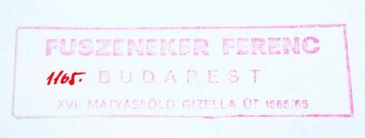 cca 1980 Fuszenekker Ferenc: Táncház, pecséttel jelzett vintage fotóművészeti alkotás, felületén tör...