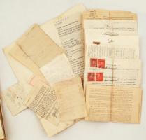 XX. sz eleje: Egri ügyvéd okmány hagyatéka 17 ügy iratai szépen összerendezve