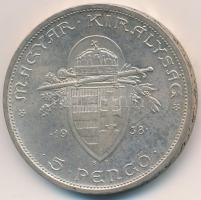 1938. 5P Ag "Szent István" T:2
Adamo P8.1