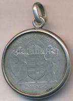 1930. 5P Ag "Horthy jobbra" jelzetlen Ag keretben (br.:30,38g) T:3
Adamo P8