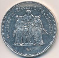 Franciaország 1977. 50Fr Ag "Herkules csoport" T:2 ph. France 1977. 50 Francs Ag "Hercules group" C:XF edge error