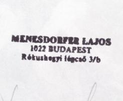 cca 1978 Menesdorfer Lajos: Suttogva és kiabálva, pecséttel jelzett vintage fotóművészeti alkotás, 4...