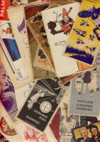 134db régi számolócédula benne jobbak, lithók is, kevés duplikát