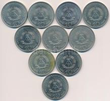 NDK 1972A 10M "Buchenwald" (10x) T:2 GDR 1972. 10 Mark "Buchenwald" (10x) C:XF