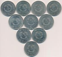 NDK 1972A 10M "Buchenwald" (10x) T:2 GDR 1972. 10 Mark "Buchenwald" (10x) C:XF