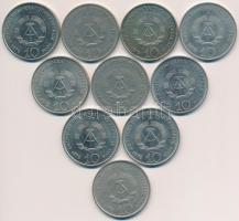 NDK 1972A 10M "Buchenwald" (10x) T:2 GDR 1972. 10 Mark "Buchenwald" (10x) C:XF