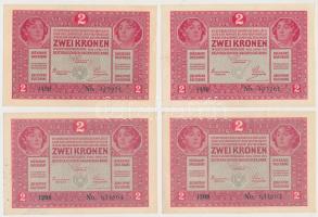 1917. 2K (4x) ebből 2db sorszámkövető T:I-,II