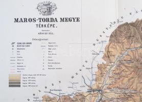 Maros-Torda megye térképe, Gönczy Pál - Kogutowicz Manó: Magyarország megyéinek kézi atlasza. Tervez...