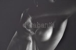 cca 1980 Ujhelyi István: Akt No. 707., pecséttel jelzett vintage fotóművészeti alkotás, 40x30 cm