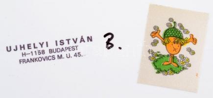 cca 1980 Ujhelyi István: Akt No. 707., pecséttel jelzett vintage fotóművészeti alkotás, 40x30 cm