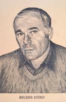 Cs.G. jelzéssel: Moldova György. Rézkarc, karton, 37×29 cm