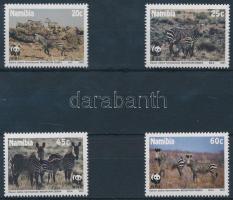 1991 WWF Hartmann-hegyizebra sor Mi 702-705 + 4 CM + 4 FDC-n