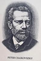 Olvashatatlan jelzéssel: Pjotr Iljics Csajkovszkij . Rézkarc, karton, 36×29 cm