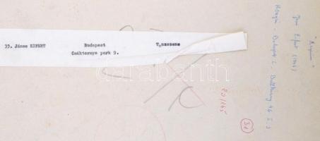 cca 1975 Eifert János: Tánc jelenet, feliratozott vintage fotóművészeti alkotás, kartonra kasírozva,...