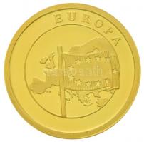 DN "Europa" jelzett Au mini emlékérem (0.8g/0585) T:PP
ND "Europa" hallmarked A...