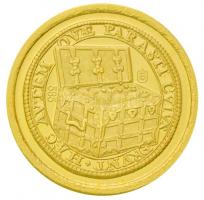 DN "Europa" jelzett Au mini emlékérem (0.5g/0585) T:PP
ND "Europa" hallmarked A...