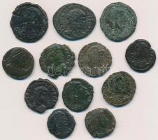 Római Birodalom 12db klf bronzpénz T:vegyes  Roman Empire 12pcs of diff bronze coins C:mixed