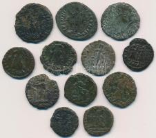 Római Birodalom 12db klf bronzpénz T:vegyes 
Roman Empire 12pcs of diff bronze coins C:mixed