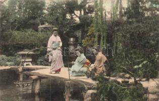 Horgászó japán gésák / fishing Japanese geishas