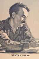 Olvashatatlan jelzéssel: Sánta Ferenc. Rézkarc, karton, 39×29 cm