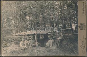 cca 1916 Az isonzó környéki harcokból 4 db katonai fotó / 4 military photos from WW. I