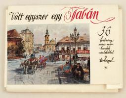 cca 1990 Volt egyszer egy Tabán Zórád Ernő: 36 festményét és egy ismertető füzetet tartalmazó kiadvány, papír tékában. Térképpel.