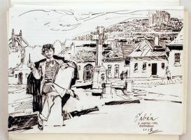 cca 1990 Volt egyszer egy Tabán Zórád Ernő: 36 festményét és egy ismertető füzetet tartalmazó kiadvá...