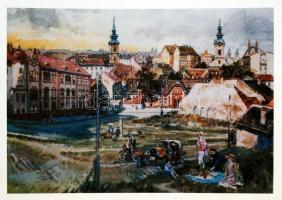 cca 1990 Volt egyszer egy Tabán Zórád Ernő: 36 festményét és egy ismertető füzetet tartalmazó kiadvá...