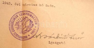 cca 1935-1945 13 db levél, aláírásokkal Komjáthy (Kring) Miklós hagyatékából, tudósoktól, tanároktól...