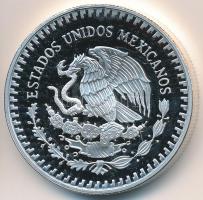 Mexikó 1990. 1O Ag "Libertad" dísztokban T:PP Mexico 1990. 1 Onza Ag "Libertad" in case C:PP