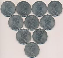 Ausztrália 1977. 50c "Ezüst jubileum" (10x) T:1-,2
Australia 1977. 50 Cents "Silver ...