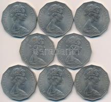 Ausztrália 1977. 50c "Ezüst jubileum" (8x) T:1-,2 
Australia 1977. 50 Cents "Silver ...