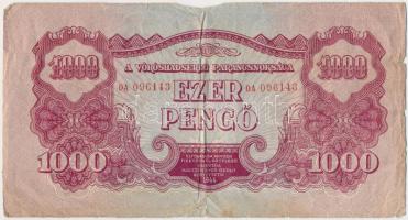 1944. 1000P "A Vörös Hadsereg Parancsnoksága" T:III-