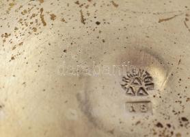 Argentor bonbonier, aranyozott alpakka, jelzett, kopott, m:13 cm