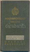 1946 Átcimkézett útlevél, illetékbélyeggel és pecsétekkel.