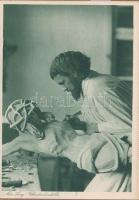 Oberammergau - 1 old leporello postcard booklet with 10 unused postcards, in good condition