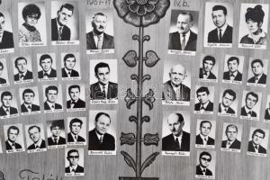 1948-71 Különböző középiskolák végzős hallgatóinak tablóképe, 3db, különböző méretben és minőségben,...