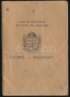 1926 Fényképes útlevél dr. Kaba Imre gyártulajdonos részére, számos pecséttel.
