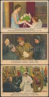 1935 A Belga királyi pár látogatása a gyarmatokon 5 db színes csokoládé gyüjtőkártya / 1935 Belgian royal couple 5 chocholate collectors card