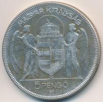 1930. 5P Ag "Horthy jobbra" T:3 
Adamo P8