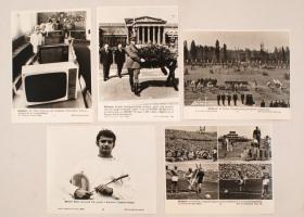 cca 1970 46 db MTI sajtófotó az 1970-es évekből. Sportesemények, történelmi események, politikusok, ...