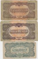 1944. 1P-100P (10x) "A Vörös Hadsereg Parancsnoksága" T:vegyes