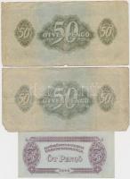 1944. 1P-100P (10x) "A Vörös Hadsereg Parancsnoksága" T:vegyes