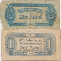 1944. 1P-100P (10x) "A Vörös Hadsereg Parancsnoksága" T:vegyes