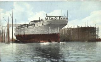 Launch of the White Star Liner 'Oceanic'